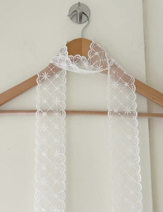 Romantic Petite Scarf Lace Tie Mini Muffler