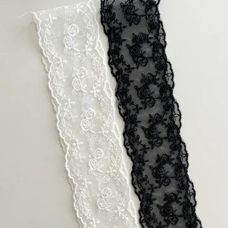 Romantic Petite Scarf Lace Tie Mini Muffler
