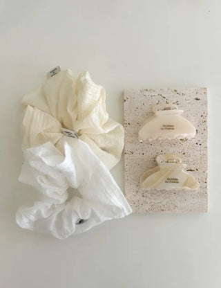 High Quality Silver Hair Tie Scrunchie Spring Hair Tie