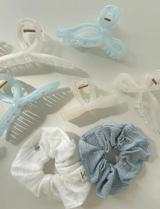 High Quality Silver Hair Tie Scrunchie Spring Hair Tie