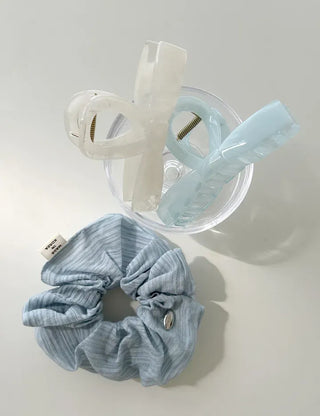 High Quality Silver Hair Tie Scrunchie Spring Hair Tie