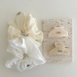 High Quality Silver Hair Tie Scrunchie Spring Hair Tie
