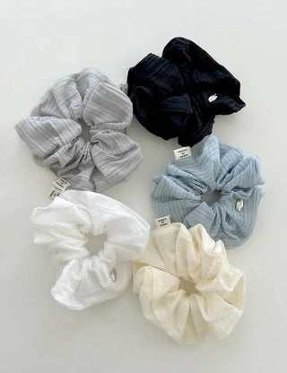 High Quality Silver Hair Tie Scrunchie Spring Hair Tie