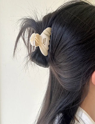 Cellulose Half-Up Hairpin Lettering Mini Claw Clip