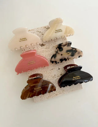 Cellulose Half-Up Hairpin Lettering Mini Claw Clip