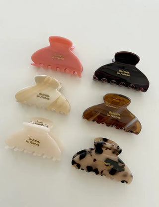 Cellulose Half-Up Hairpin Lettering Mini Claw Clip
