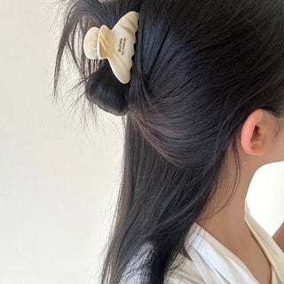 Cellulose Half-Up Hairpin Lettering Mini Claw Clip