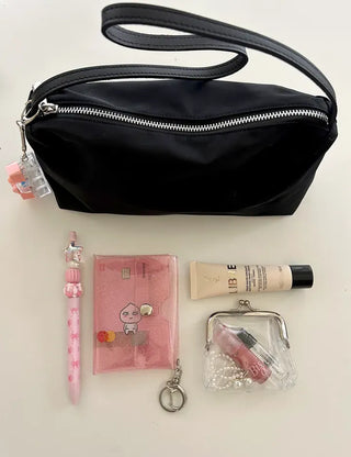 fold transparent card wallet PVC strap set keyring pouch
