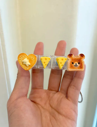 Toast Keycap Keyring Keyholder Clicker LED