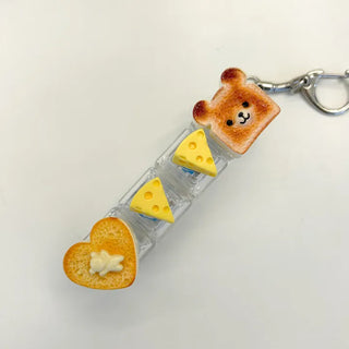 Toast Keycap Keyring Keyholder Clicker LED