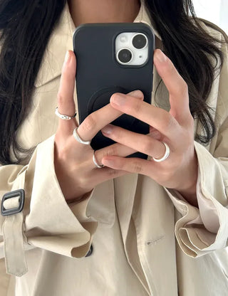 Matte Layered Rings Matte Fashion Rings