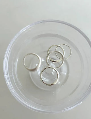Matte Layered Rings Matte Fashion Rings