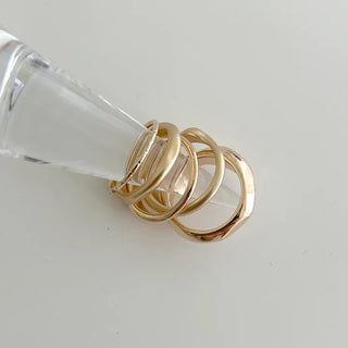 Matte Layered Rings Matte Fashion Rings