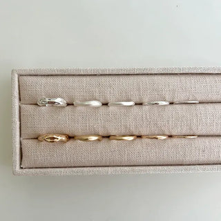 Matte Layered Rings Matte Fashion Rings