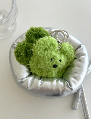 Chenille doll four-leaf clover keyring bag keyholder