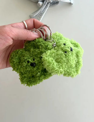 Chenille doll four-leaf clover keyring bag keyholder