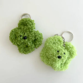 Chenille doll four-leaf clover keyring bag keyholder