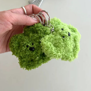 Chenille doll four-leaf clover keyring bag keyholder
