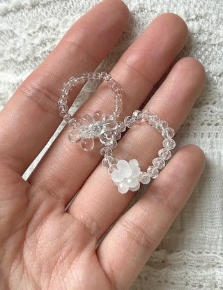 Summer Flower Ball Bead Ring Beach Look Resort Look