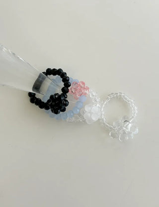Summer Flower Ball Bead Ring Beach Look Resort Look