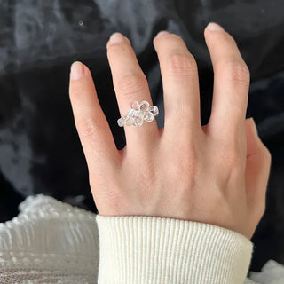 Summer Flower Ball Bead Ring Beach Look Resort Look