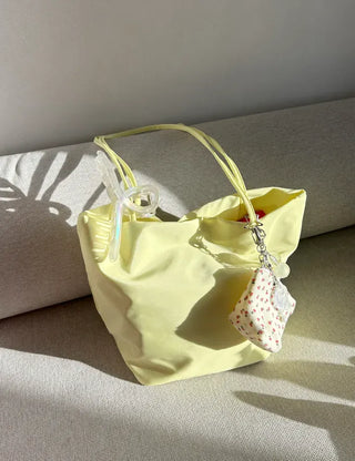 Cherry Pouch Mini Fabric Coin Purse Keyring