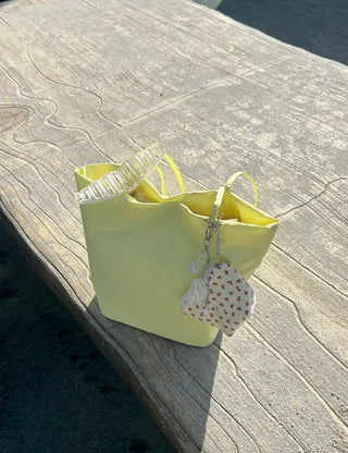 Cherry Pouch Mini Fabric Coin Purse Keyring