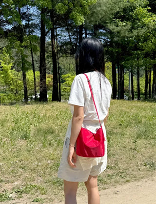 Square Crossbody Nylon Bag Daily Shoulder Bag