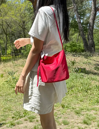 Square Crossbody Nylon Bag Daily Shoulder Bag