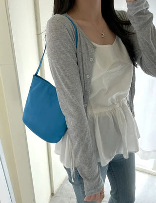 Square Crossbody Nylon Bag Daily Shoulder Bag
