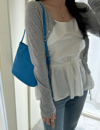 Square Crossbody Nylon Bag Daily Shoulder Bag