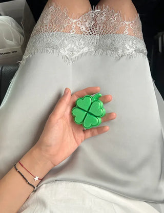 Big Four-Leaf Clover Clicker Keycap Bag Keyring Click