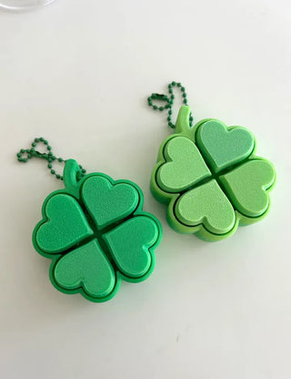 Big Four-Leaf Clover Clicker Keycap Bag Keyring Click