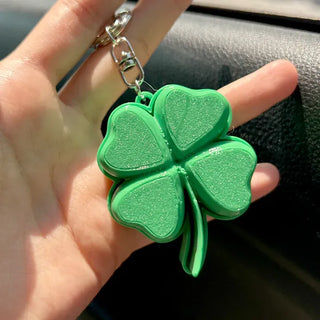 Big Four-Leaf Clover Clicker Keycap Bag Keyring Click