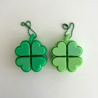 Big Four-Leaf Clover Clicker Keycap Bag Keyring Click