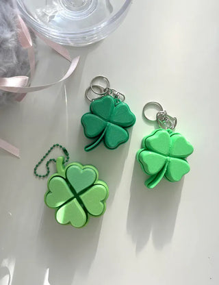 Big Four-Leaf Clover Clicker Keycap Bag Keyring Click