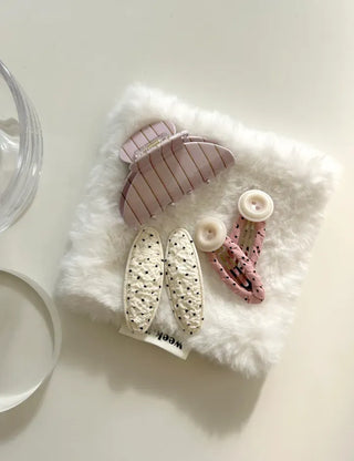 Piece Set Dot Button Hairpin Snap Pin Mini Hairpin