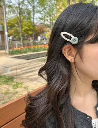 Piece Set Dot Button Hairpin Snap Pin Mini Hairpin