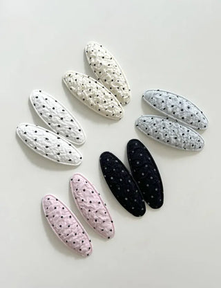 Piece Set Dot Button Hairpin Snap Pin Mini Hairpin