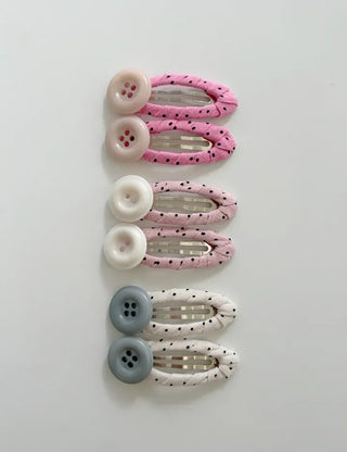 Piece Set Dot Button Hairpin Snap Pin Mini Hairpin