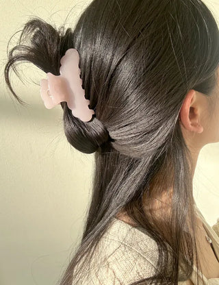 Cloud hair clip half-up hairstyle medium size