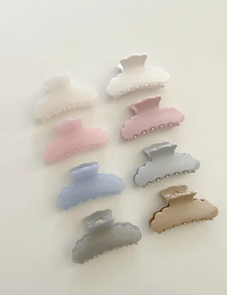 Cloud hair clip half-up hairstyle medium size