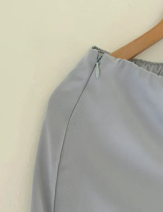 Lace skirt, midi satin skirt, elastic waistband, wedding guest look