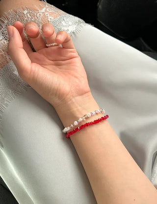 Homemade Round Bead Bracelet Transparent Handmade