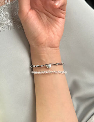 Homemade Round Bead Bracelet Transparent Handmade