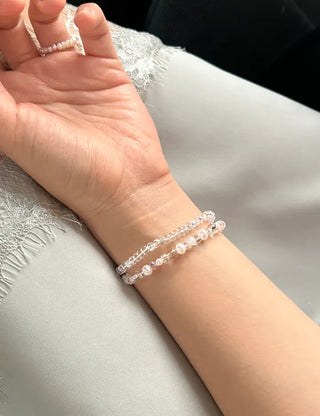 Homemade Round Bead Bracelet Transparent Handmade