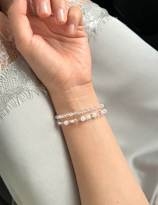 Homemade Round Bead Bracelet Transparent Handmade