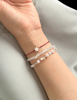 Homemade Round Bead Bracelet Transparent Handmade