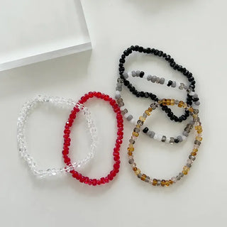 Homemade Round Bead Bracelet Transparent Handmade