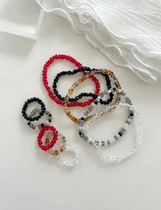 Homemade Round Bead Bracelet Transparent Handmade